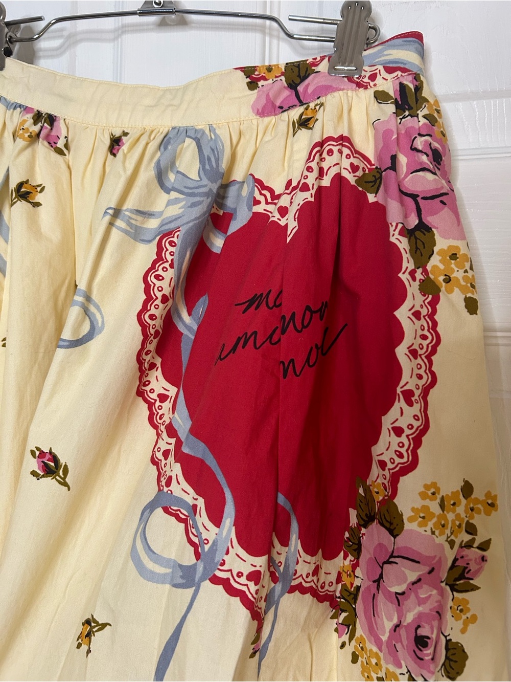 Anthropologie Maeve Jacie Poplin Printed Maxi Skirt Vintage Heart - Picture 10 of 16